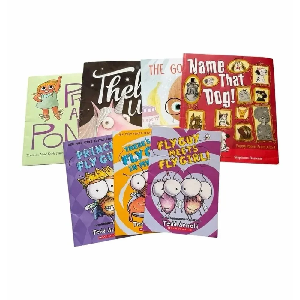 Children’s Books Lot of 7 Fly Guy Name That Dog Mixed Kids Storybooks